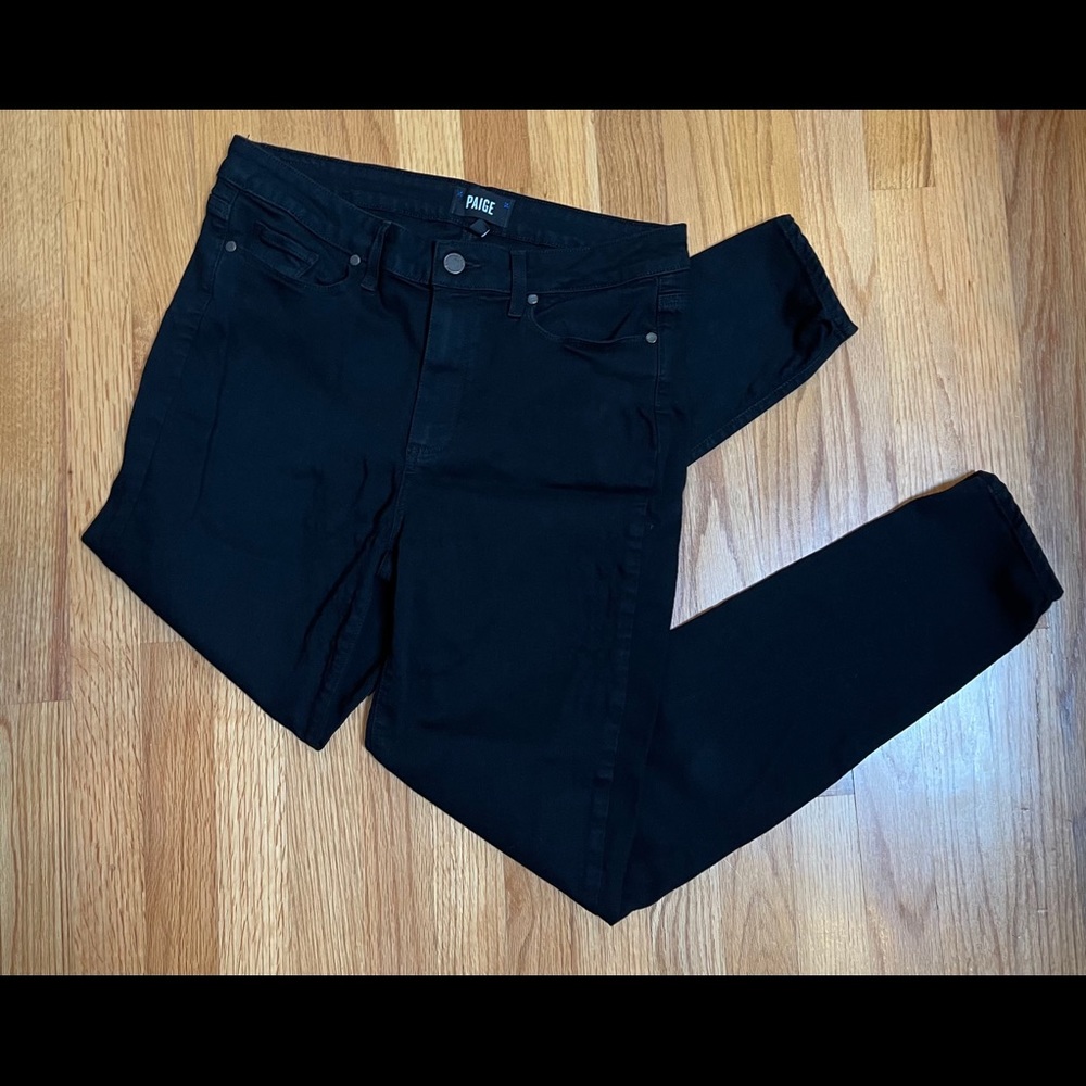 Paige jeans high rise 31 black